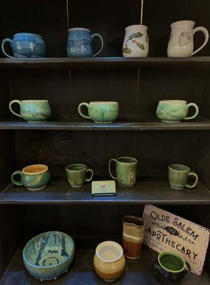 Locally made pottery