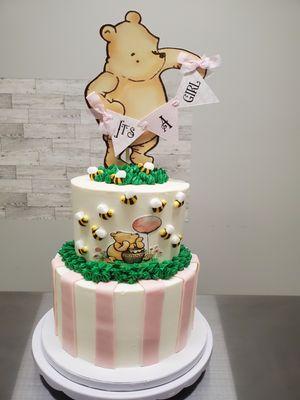 "Winnie the Pooh" Baby Shower Cake