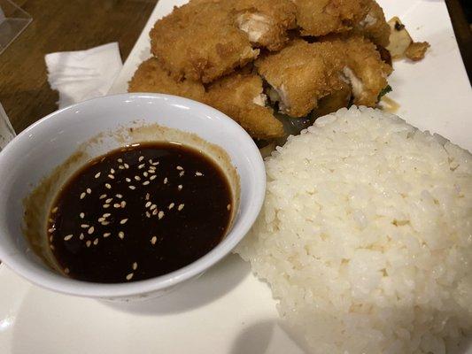 Chicken katsu dinner