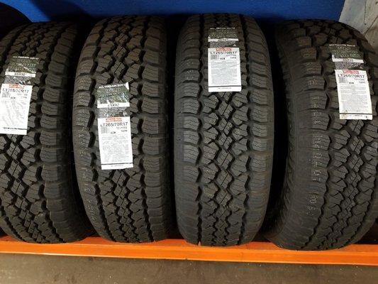 We stock our popular multi mile brand tires and also are able to get same day or next day delivery on all brands!