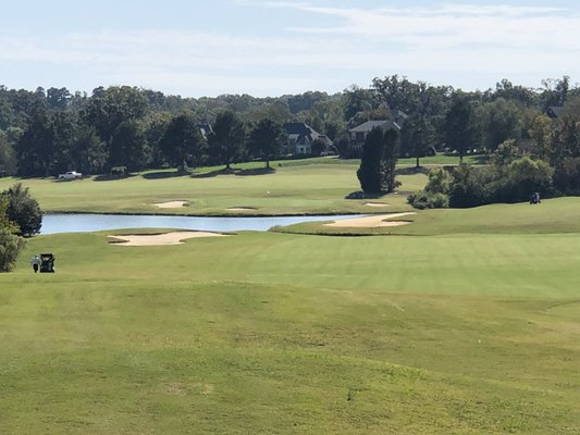 Hole #18, 524 yard Par 5, over water X 2