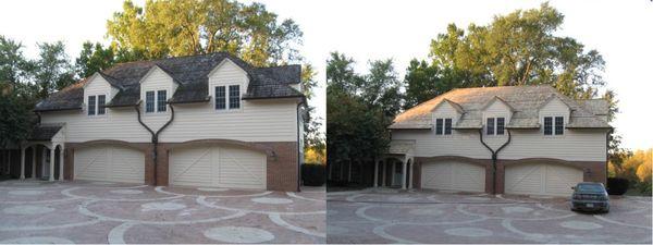 No need to replace just hire  Hometown Roof Cleaning.