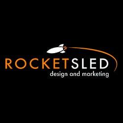 Rocket Sled Design and Marketing Logo