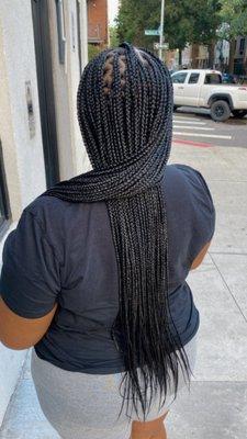 Small Knotless Braids