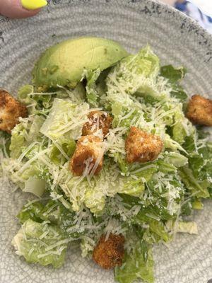 Caesar salad with avocado!