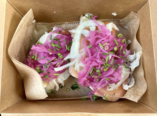 EXCELLENT Smoked Salmon Toast, $14.