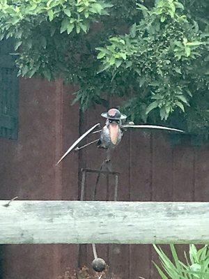 Interesting Garden Art! It moves with the wind.