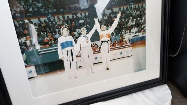 Master Nan Yool Choo winning a gold medal at 1988 Seoul Olympics