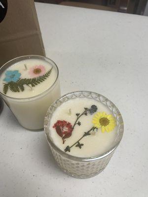 The candles we created