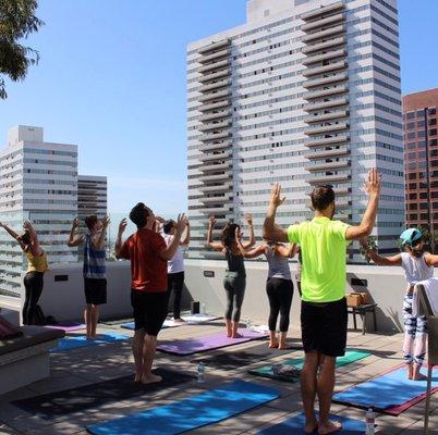 Took their yoga class. So much fun!!