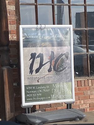 Sign outside