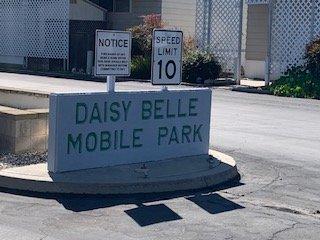 February 21st, 2024
 
 Concrete? welcoming sign letting you know you've arrived @DAISY BELLE MOBILE PARK