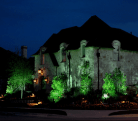 Landscape lighting for beauty and safety.