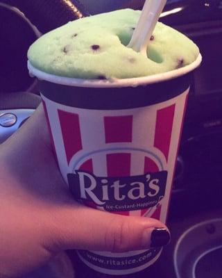 Mint Chocolate Chip Water Ice