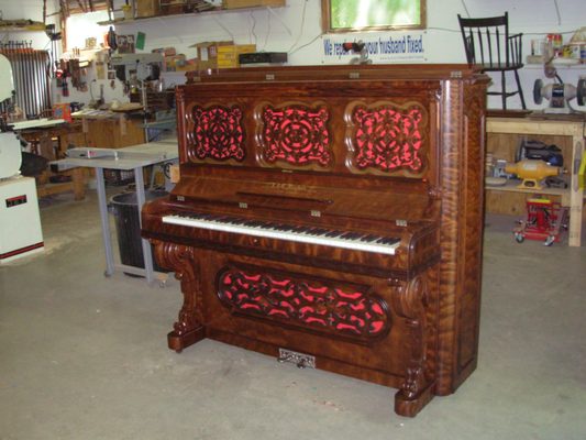 Standing grand piano c.1900