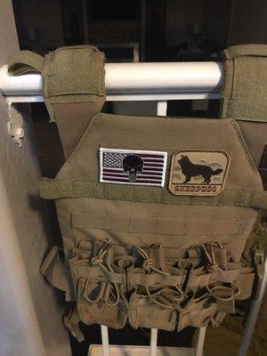 My vest with some of my patches