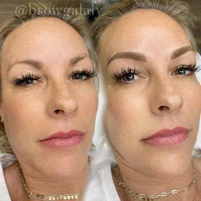 Before & After (microblading & shading) - natural make up look