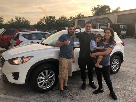 Happy clients with their 2016 Mazda CX-5