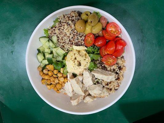 Greek Buddha Bowl add Chicken