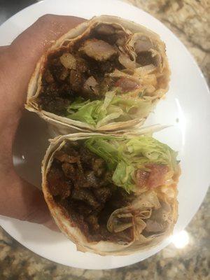 Pork belly wrap