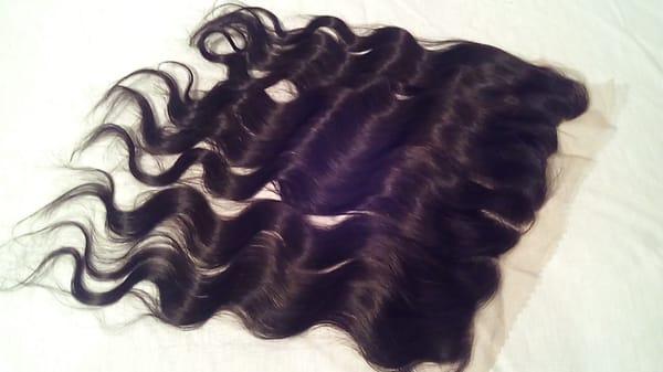 7(A) 100% Virgin Human Hair Closure (Frontal, Lace, Silk). IN Bodywave and Straight . Available in 14-20 inches