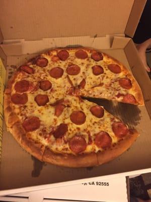 Large Pepperoni pizza 5.99