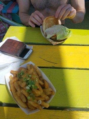 Burger and fries of deliciousness!