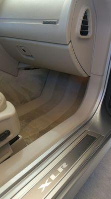 Interior detail with carpet extraction