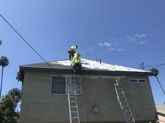 shingle roof installation