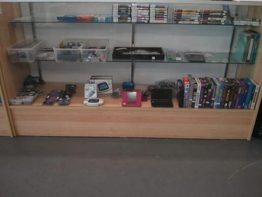 Gameboy classic, advance, and ds games and systems.