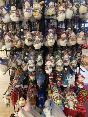 NYS has Christmas ornaments during the Christmas season with free personalization.