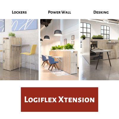 Logiflex Xtension line is a great way to break up a space