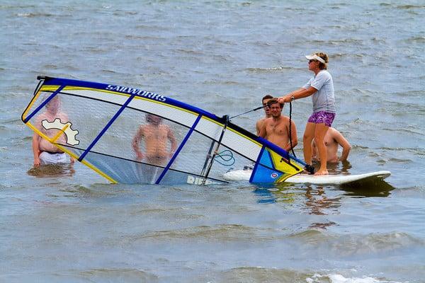 Teaching windsurfing in Atlantic City New Jersey