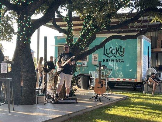 Live music on the beer patio