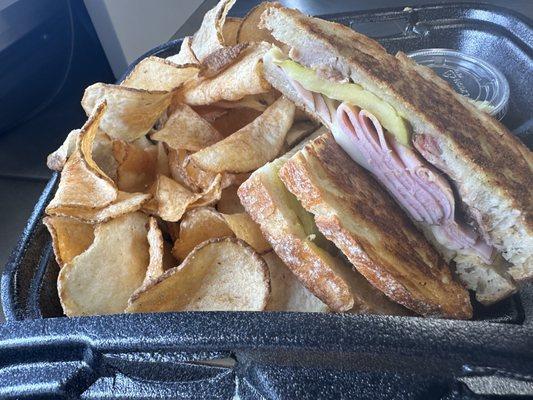 Chesapeake Reuben with Truck Chips and Pickle