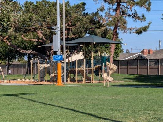 Playground out in the distance