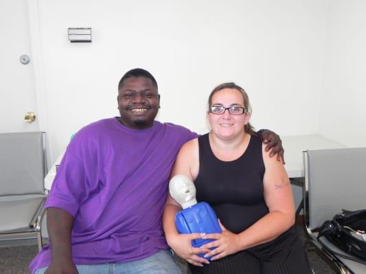 Happy Couple After Completing Our New & Expecting Parents Class!