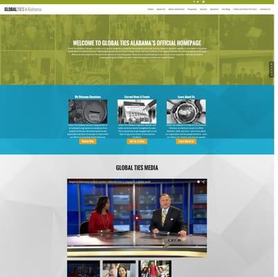 Website Designed by Amplify ROI for Global Ties Alabama