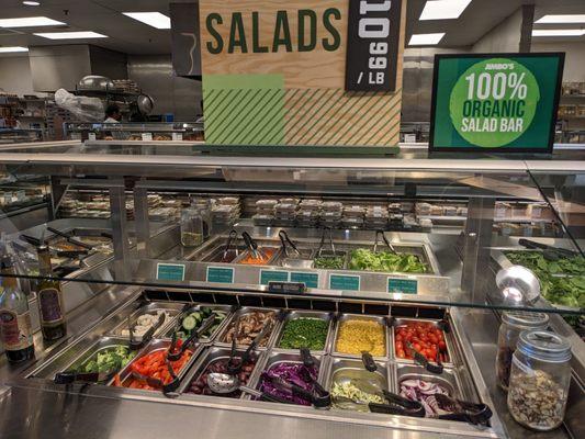 Salad bar...always fresh and well stocked