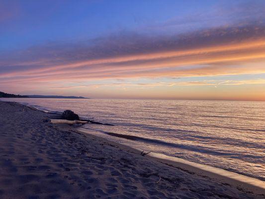 Lake Superior sunset near Fox Den cabin