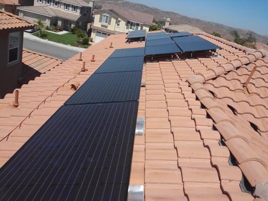 Oceanside solar install with All American Solarworld panels and microinverters!