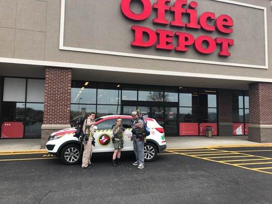 The Ghostbusters love Office Depot!