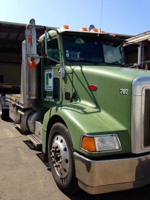 We have our own fleet of trucks!