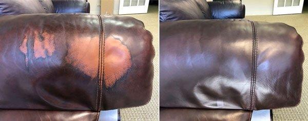 Headrest cleaning and color restoration.