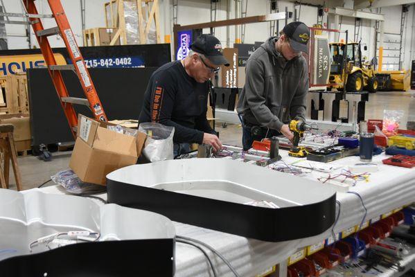 Graphic House is cvetified aluminum & steel welders. 
 Here we are manufacturing letters for customer signage