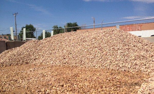 We keep bulk landscape rock in stock