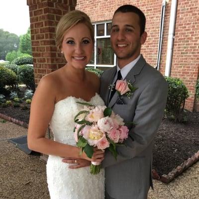 Married this good looking couple last weekend just before a storm came thru.  Rain on a wedding day is a double blessing and ...