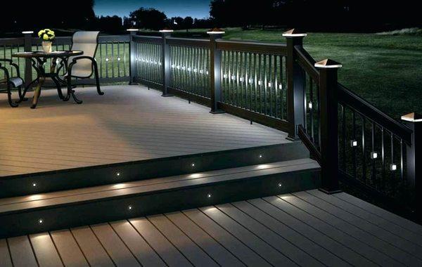 Deck with lighting