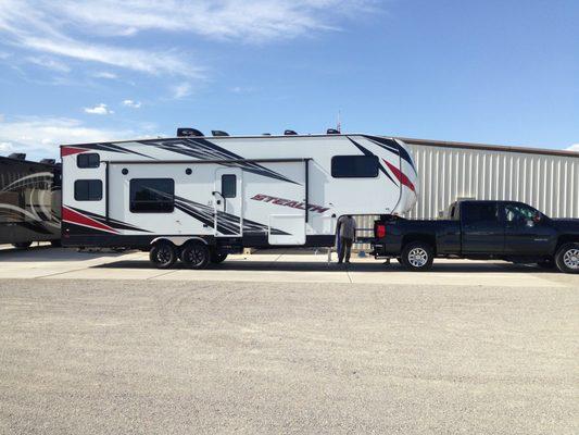 Thank You RV World!! We love our new fifth wheel!!