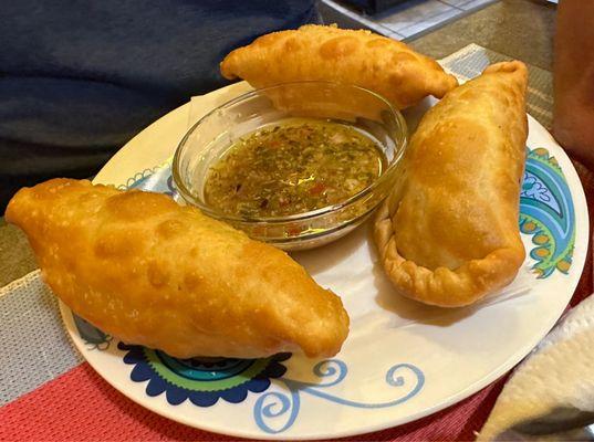 Beef and cheese empanada